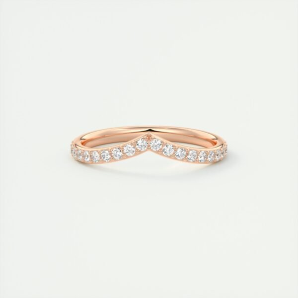 V-Shaped Diamond Eternity Band