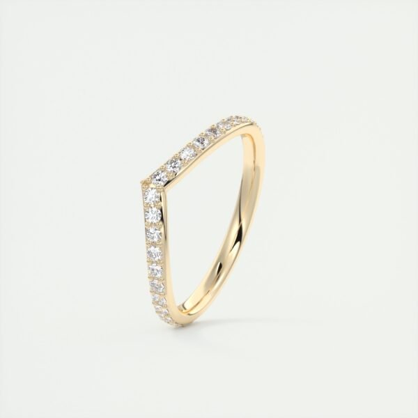 V-Shaped Diamond Eternity Band - Image 6