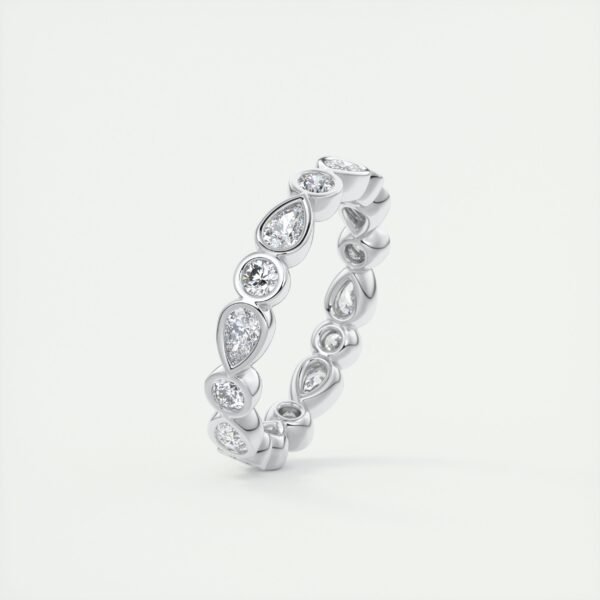 Mixed Cut Diamond Eternity Band - Image 4