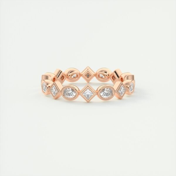 Mixed Cut Diamond Eternity Band