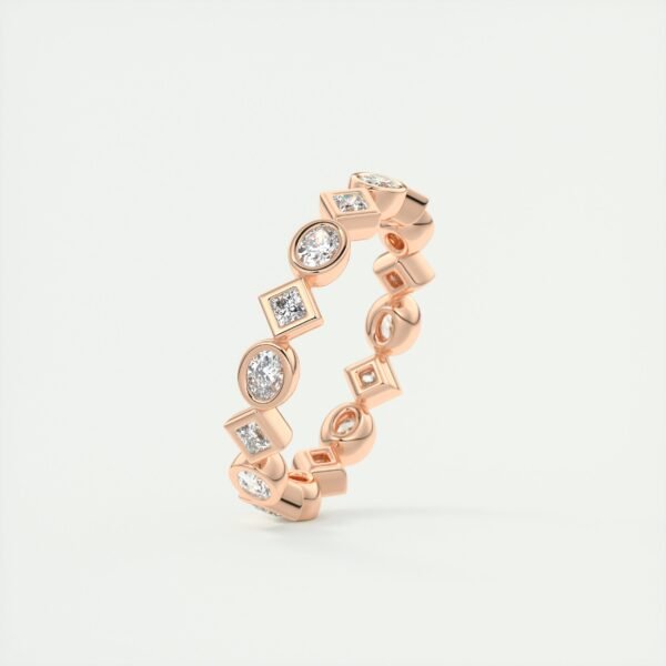 Mixed Cut Diamond Eternity Band - Image 2