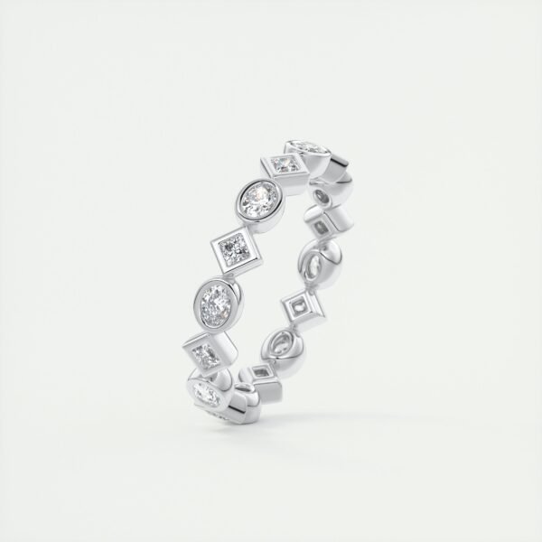 Mixed Cut Diamond Eternity Band - Image 4