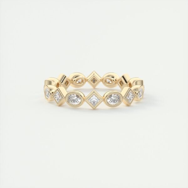 Mixed Cut Diamond Eternity Band - Image 5