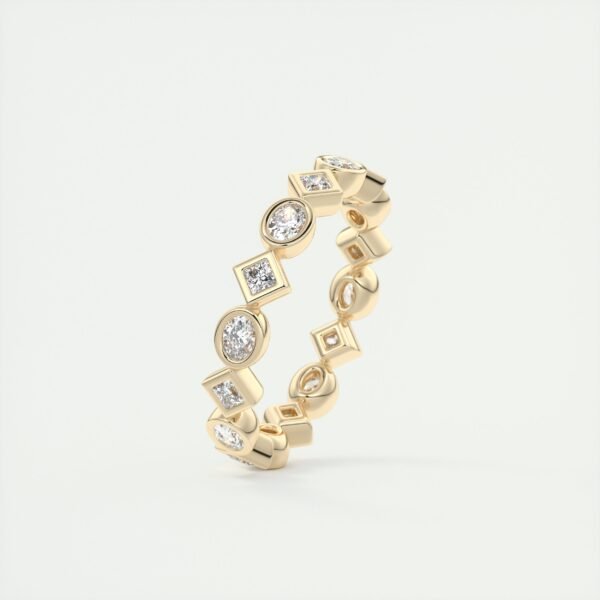 Mixed Cut Diamond Eternity Band - Image 6