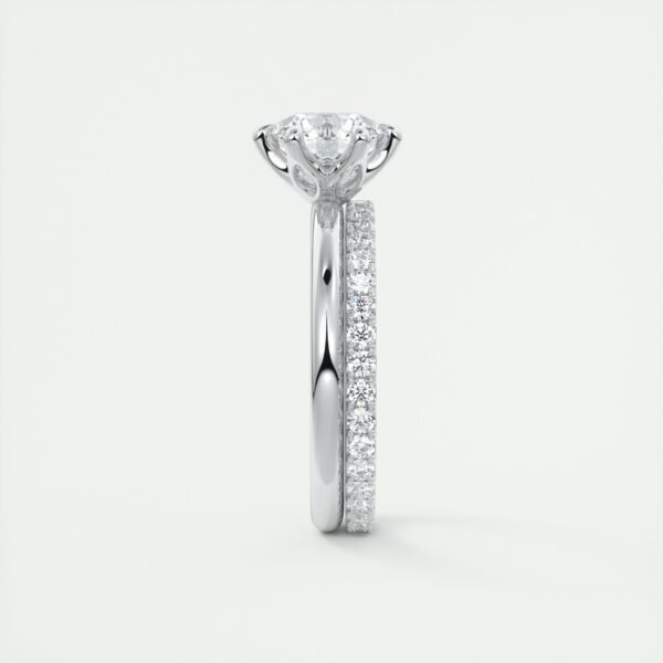Classic Solitaire Diamond Ring with Six-Prong Setting - Image 9