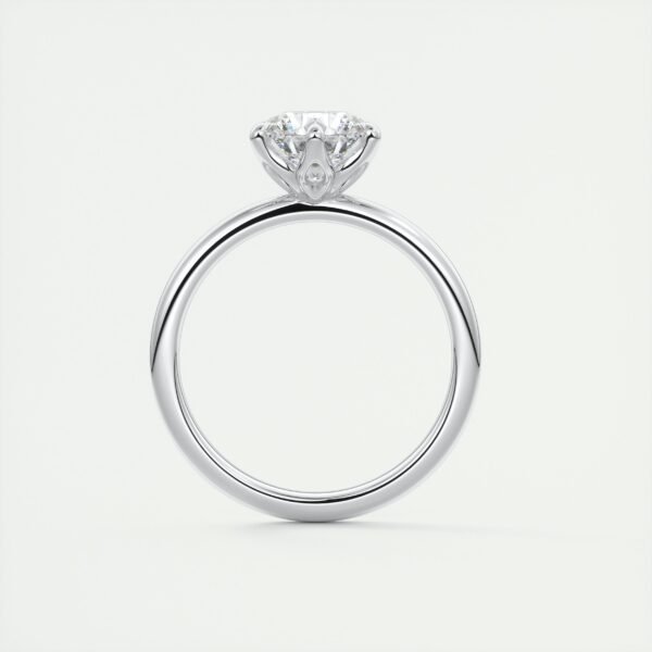 Classic Solitaire Diamond Ring with Six-Prong Setting - Image 11
