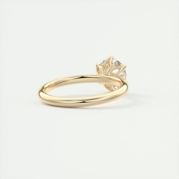 Classic Solitaire Diamond Ring with Six-Prong Setting - Image 17