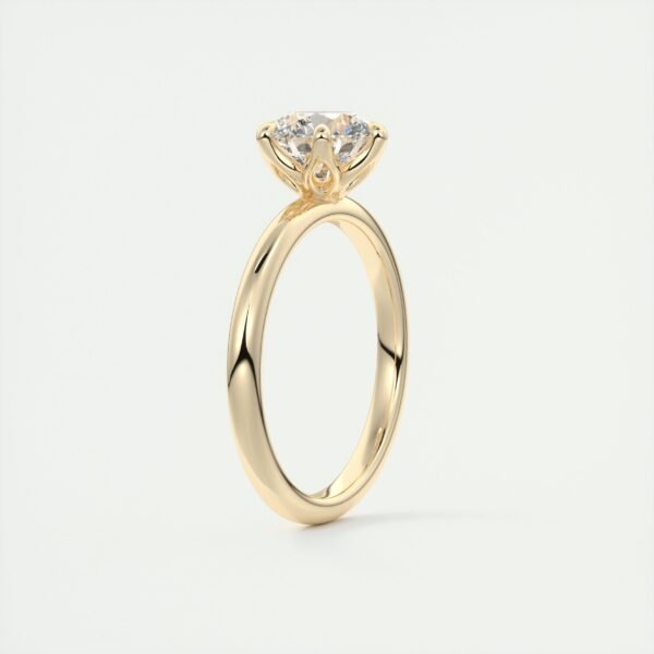 Classic Solitaire Diamond Ring with Six-Prong Setting - Image 21