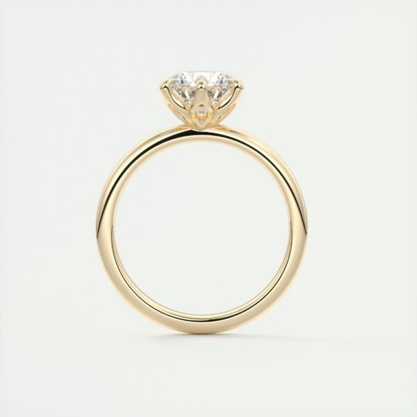 Classic Solitaire Diamond Ring with Six-Prong Setting - Image 23
