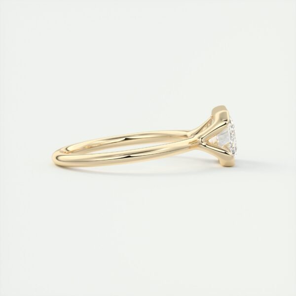 Emerald Cut Diamond Bezel Solitaire Ring - Image 18