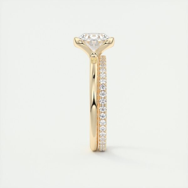 Oval Diamond Bezel Solitaire Ring - Image 21