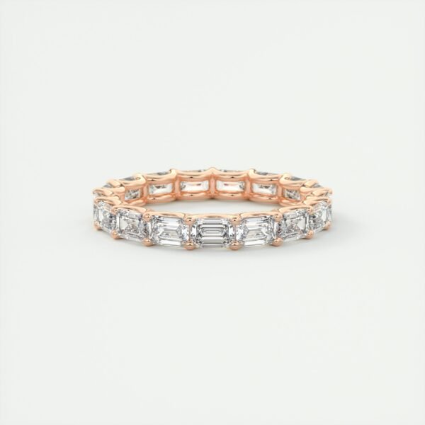Emerald Cut Diamond Eternity Band