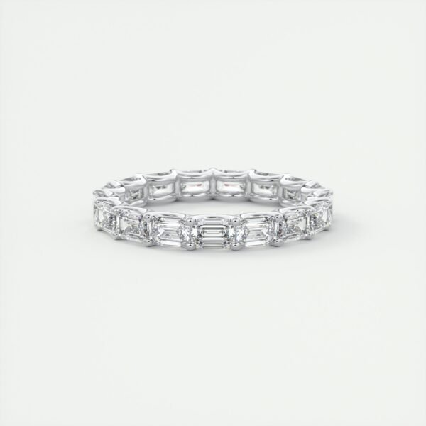 Emerald Cut Diamond Eternity Band - Image 3