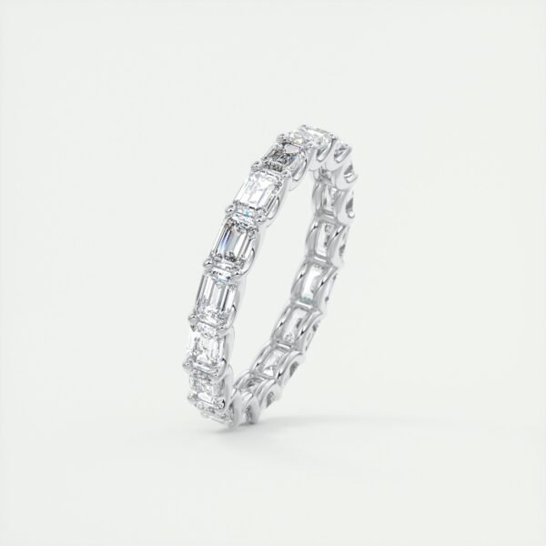 Emerald Cut Diamond Eternity Band - Image 4