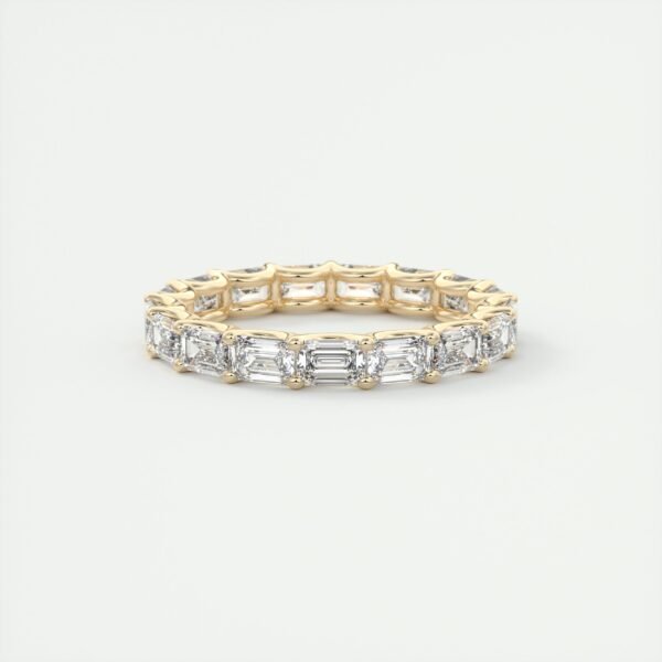 Emerald Cut Diamond Eternity Band - Image 5