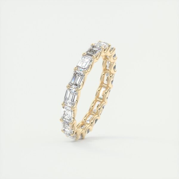 Emerald Cut Diamond Eternity Band - Image 6