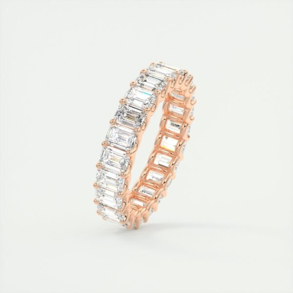 Emerald Cut Diamond Eternity Band - Image 2