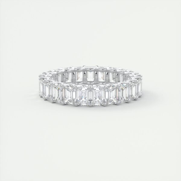 Emerald Cut Diamond Eternity Band - Image 3