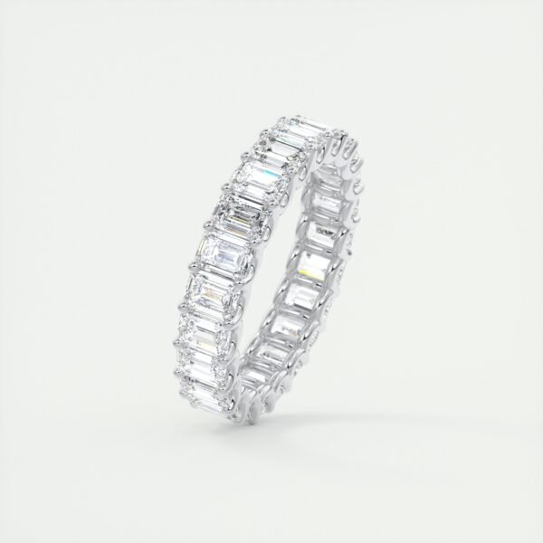 Emerald Cut Diamond Eternity Band - Image 4