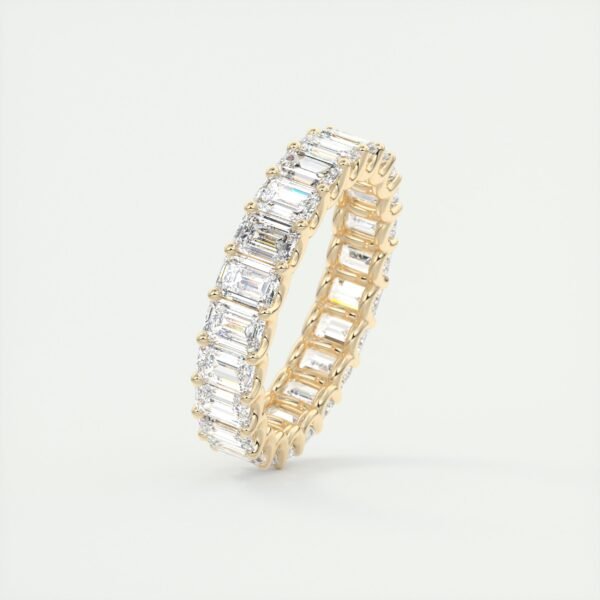 Emerald Cut Diamond Eternity Band - Image 6