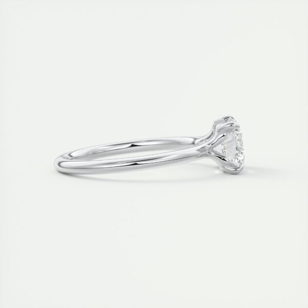 Emerald Cut Diamond Solitaire Ring - Image 9