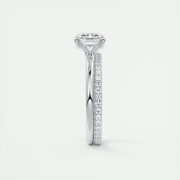 Emerald Cut Diamond Solitaire Ring - Image 11