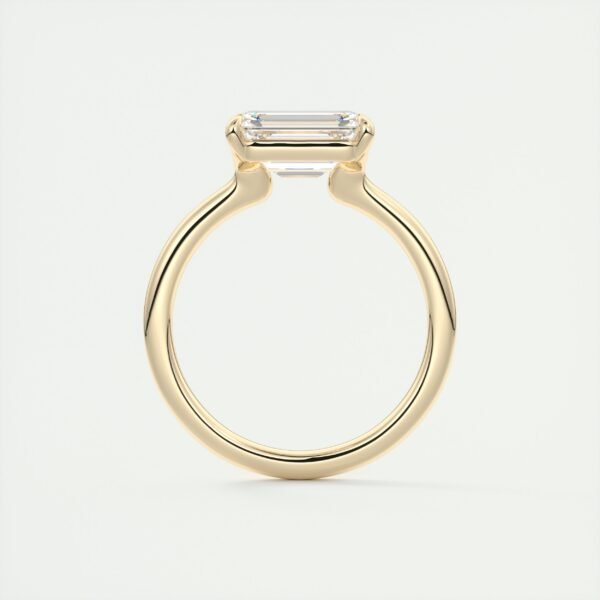 Emerald Cut Diamond Solitaire Ring - Image 26
