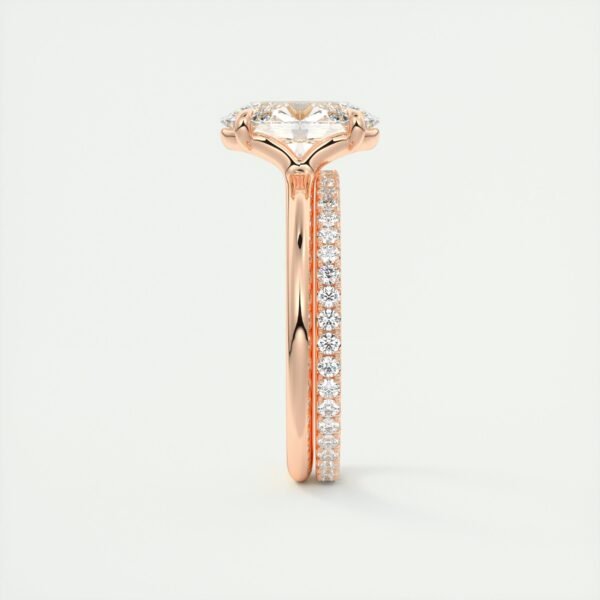 Classic Oval Diamond Solitaire Ring - Image 4