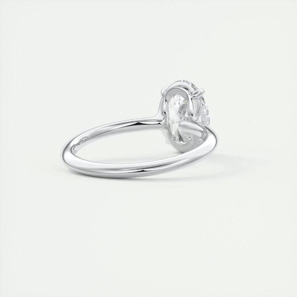 Classic Oval Diamond Solitaire Ring - Image 10