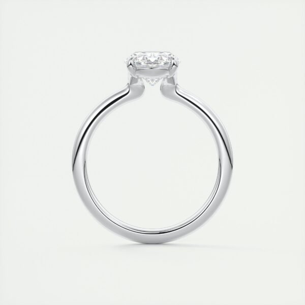 Classic Oval Diamond Solitaire Ring - Image 13