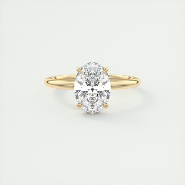 Classic Oval Diamond Solitaire Ring - Image 16