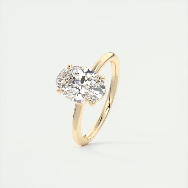 Classic Oval Diamond Solitaire Ring - Image 28