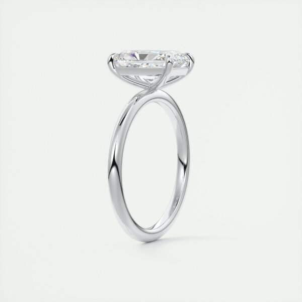 Radiant Cut Diamond Solitaire Ring - Image 16