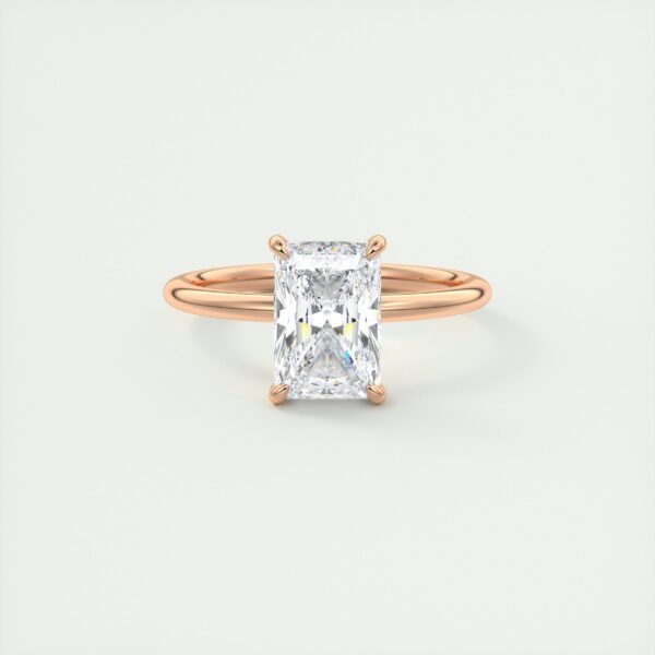 Emerald Cut Diamond Solitaire Ring