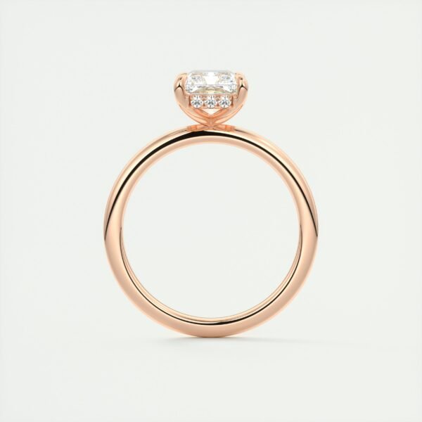 Emerald Cut Diamond Solitaire Ring - Image 6