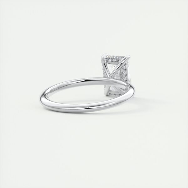 Emerald Cut Diamond Solitaire Ring - Image 10