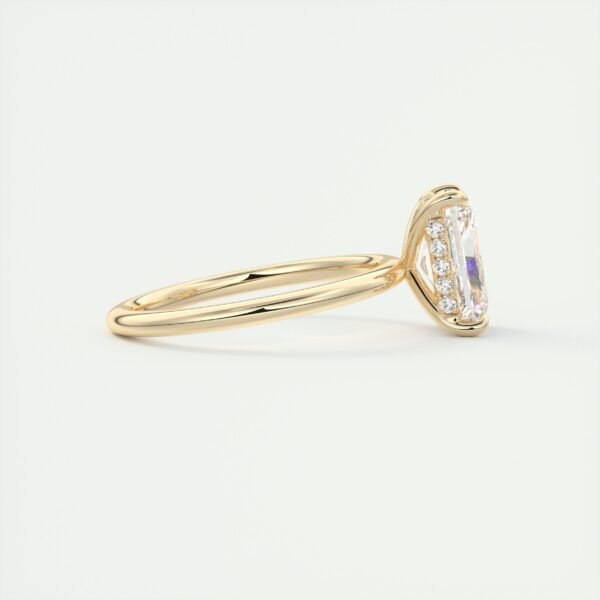 Emerald Cut Diamond Solitaire Ring - Image 18