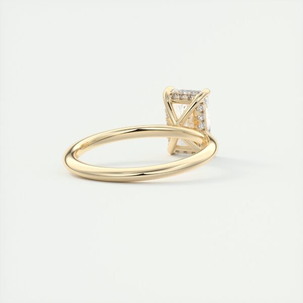 Emerald Cut Diamond Solitaire Ring - Image 20