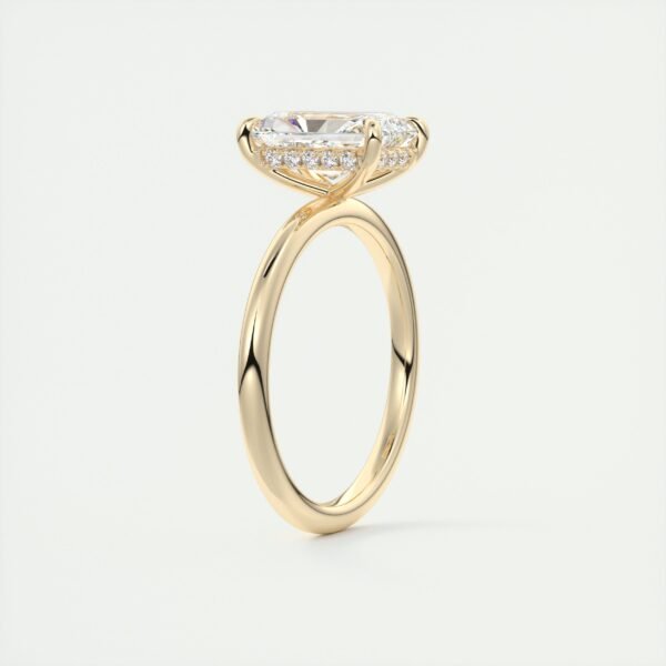 Emerald Cut Diamond Solitaire Ring - Image 24