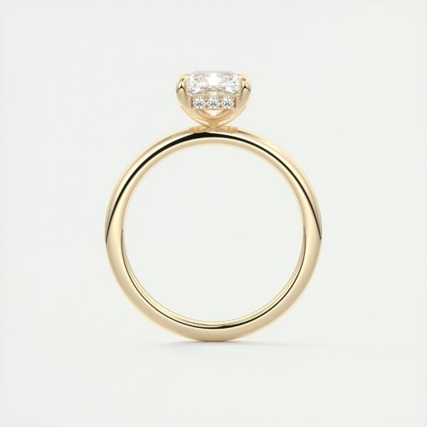 Emerald Cut Diamond Solitaire Ring - Image 25