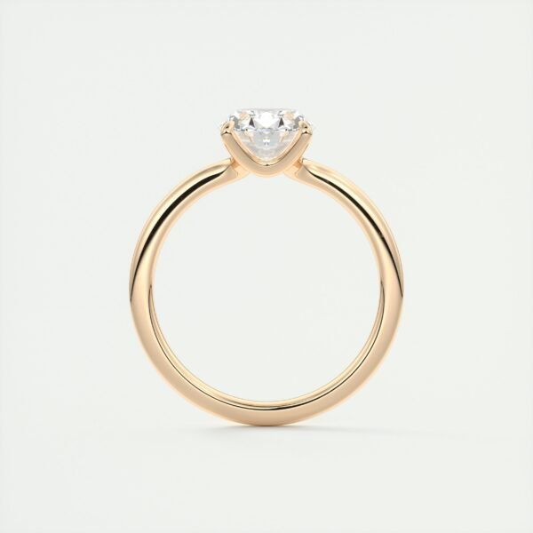 Classic Oval Diamond Solitaire Ring - Image 3