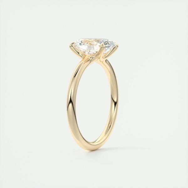 Classic Oval Diamond Solitaire Ring - Image 19