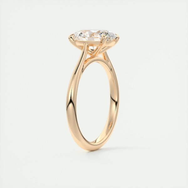 Classic Oval Diamond Solitaire Ring - Image 5