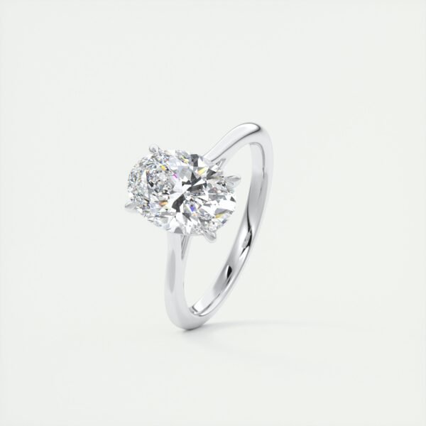Classic Oval Diamond Solitaire Ring - Image 21
