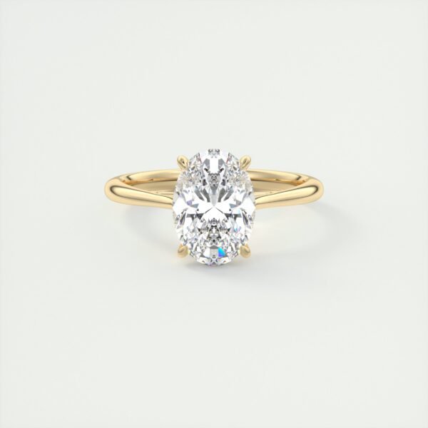 Classic Oval Diamond Solitaire Ring - Image 23