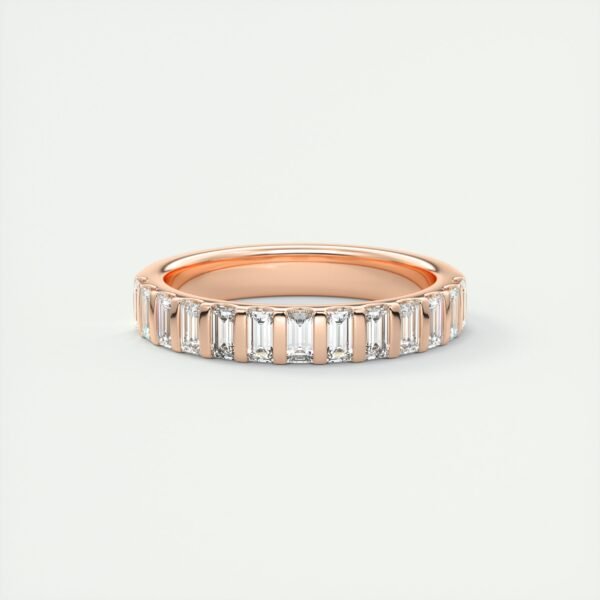 Emerald Cut Diamond Eternity Band