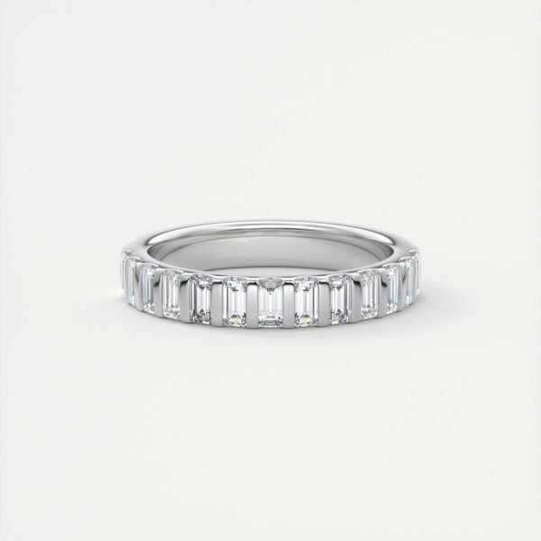 Emerald Cut Diamond Eternity Band - Image 3