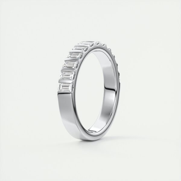 Emerald Cut Diamond Eternity Band - Image 4
