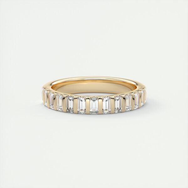 Emerald Cut Diamond Eternity Band - Image 5
