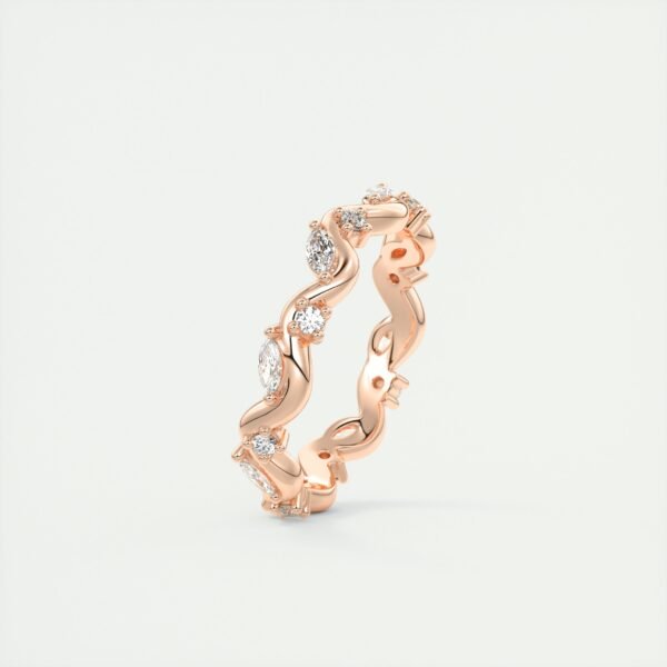 Wavy Marquise Diamond Eternity Band - Image 2